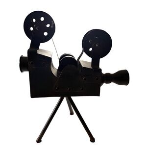 Deco 79 Metal Film Camera Decorative Sculpture 15”